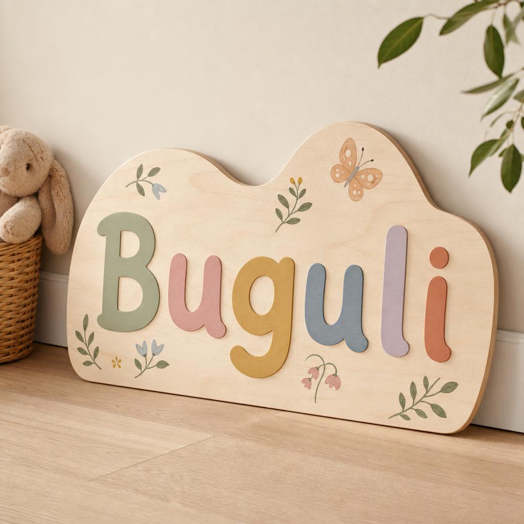 Wooden Name Board